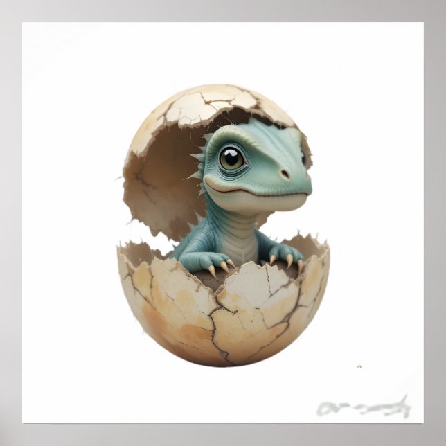 Poster Amigos Dinossauros - Conjunto de Arte de Muro de E (Frente)