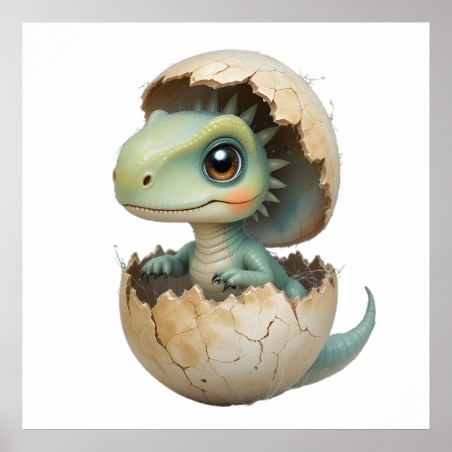 Poster Amigos Dinossauros - Conjunto de Arte de Muro de E (Frente)