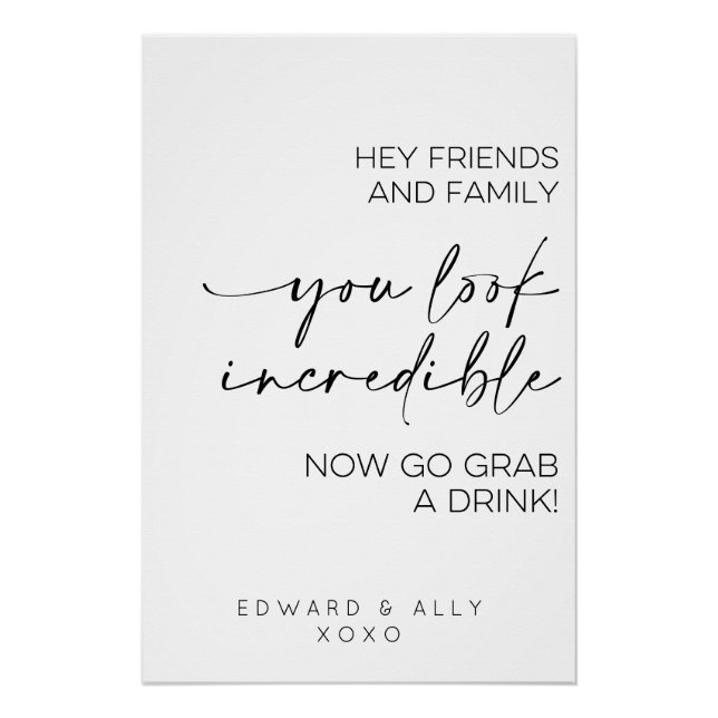 Pôster Amigos E Família, Você Está Incrível (Frente)