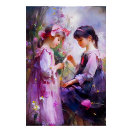 Pôster Amigos e Flores 2