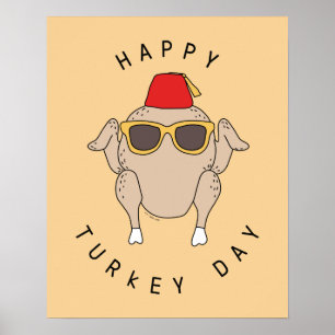 Poster AMIGOS™ Feliz Dia da Turquia