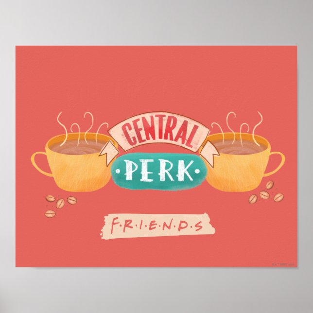 Poster AMIGOS™ | Mas Primeiro Café - Central Perk (Frente)