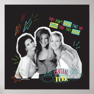 Poster AMIGOS™ Monica, Rachel e Phoebe