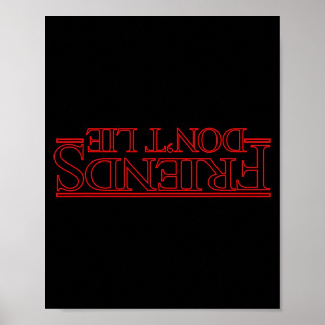 Poster Amigos não se deitam mentindo  (Frente)