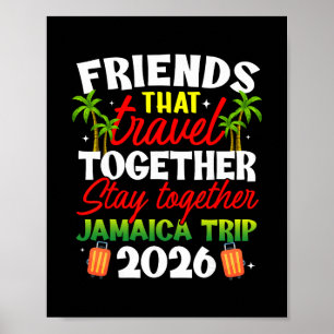 Poster Amigos Que Viajam Juntos Viagem Jamaica 2026