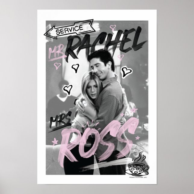 Poster AMIGOS™ | Rachel & Mrs Ross (Frente)