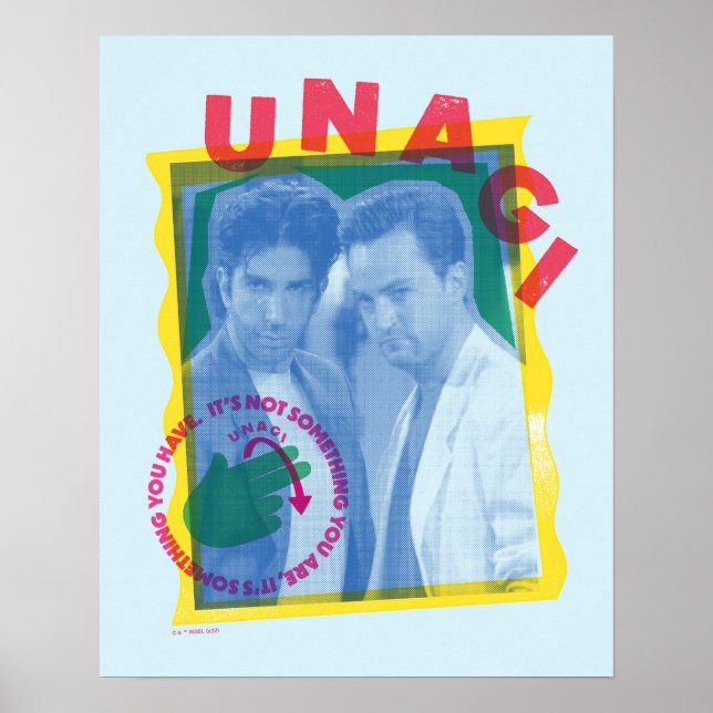 Poster AMIGOS™ | Ross & Chandler - Unagi (Frente)