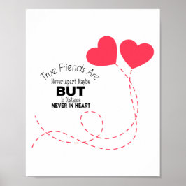 Poster Amigos Verdadeiros Nunca Estão Separados