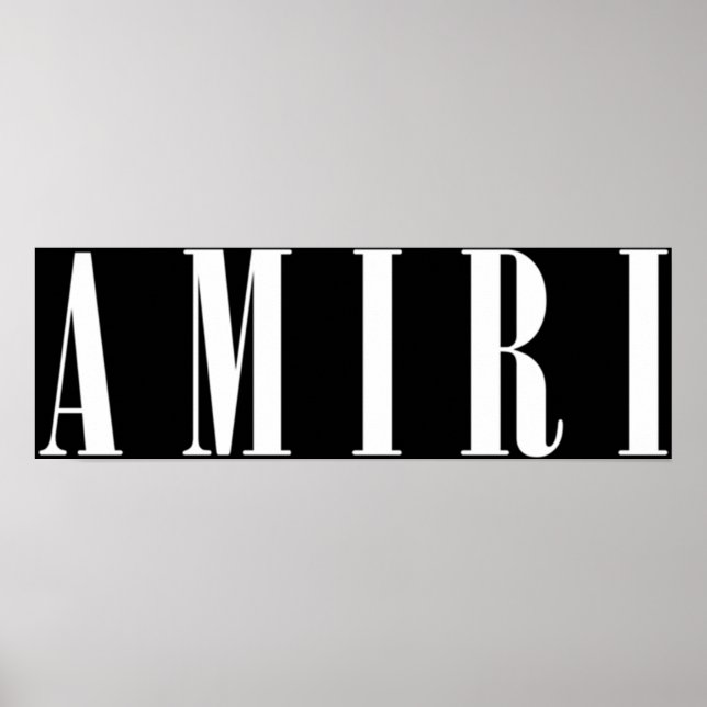 Poster Amiri White Font (Frente)