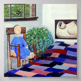 Pôster Amish Doll n' Patchwork Quilt