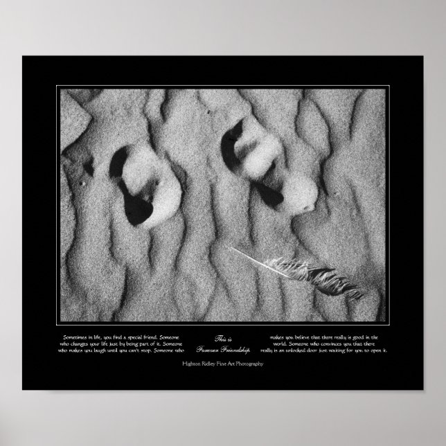 Pôster Amizade para sempre, Canvas temporária, arte fina (Frente)