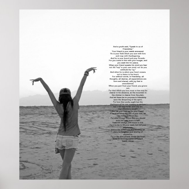 Pôster Amizade por Kahlil Gibraltar (Frente)