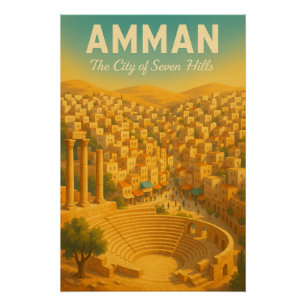 Pôster AMMAN – A Cidade das Sete Colinas