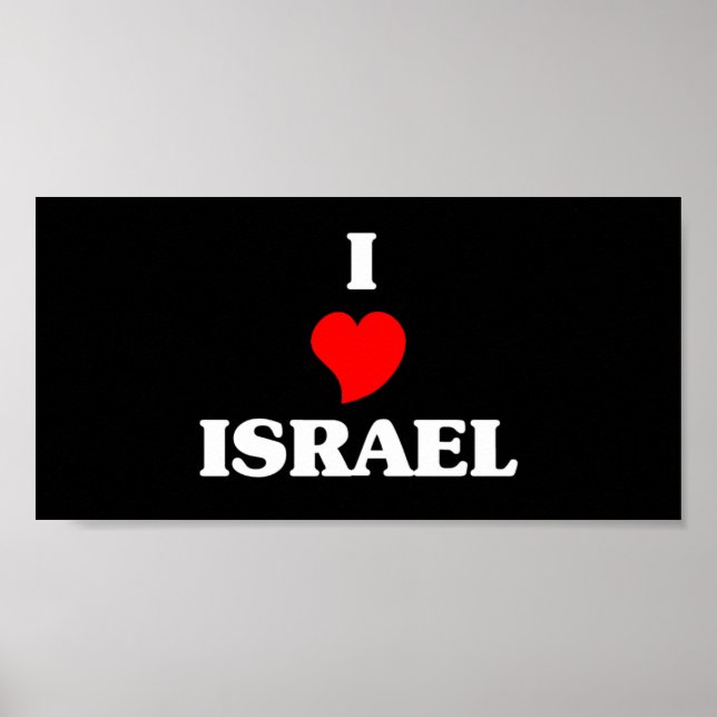 Pôster Amo Israel (Frente)