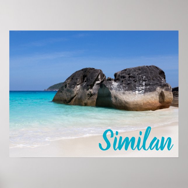 Poster Amo semelhante de praia Andaman Sea Phuket Tailând (Frente)