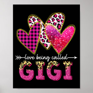 Poster Amo ser chamada gigi avó dia das mães valentine