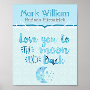 Pôster Amo-Te Ao Enfermeiro Azul Da Lua