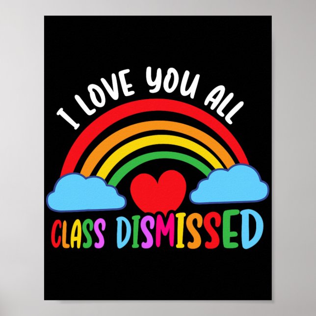 Poster Amo-Te Todos Cl Despedida Professora No Dia Passad (Frente)