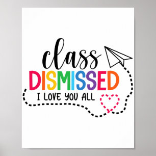Poster Amo-Te Todos Cl Despedida Professora No Dia Passad