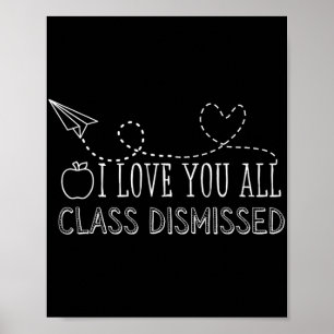 Poster Amo-Te Todos Cl Despedida Professora No Dia Passad