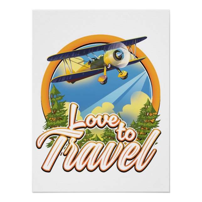 Pôster Amo Viajar (Frente)