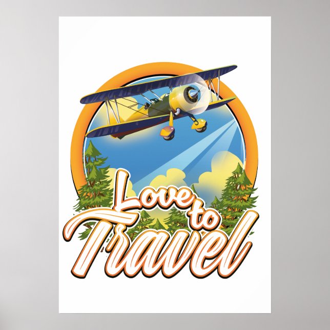 Poster Amo Viajar (Frente)