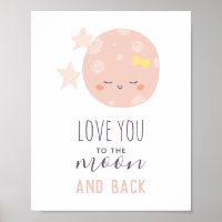 Amo você até a lua e de volta. Menina. Quarto de b