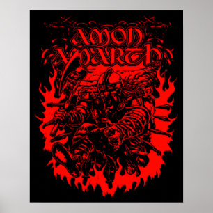 Poster Amon Amarth Retro Pastel Tribute