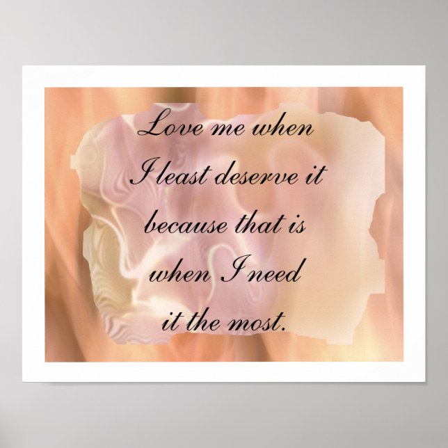 Pôster Amor (Frente)