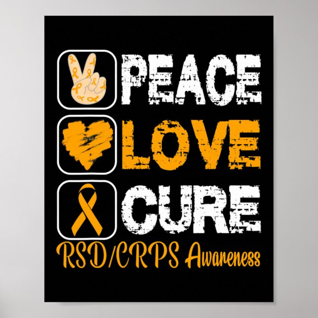 POSTER AMOR A PAZ CURA SENSIBILIZAÇÃO RSD CRPS (Frente)
