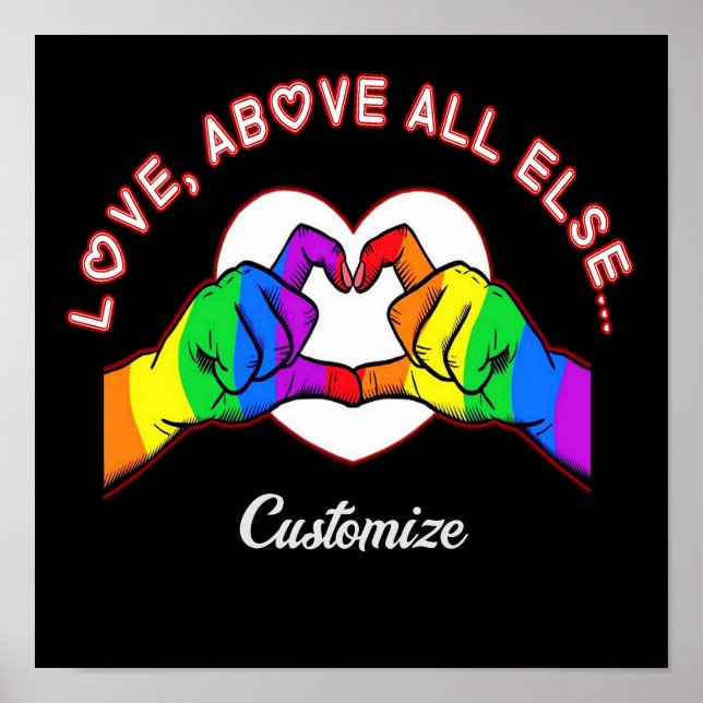 Poster Amor Acima De Tudo (Frente)