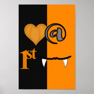 Poster Amor Ao Primeiro Bite No Dia Das Bruxas
