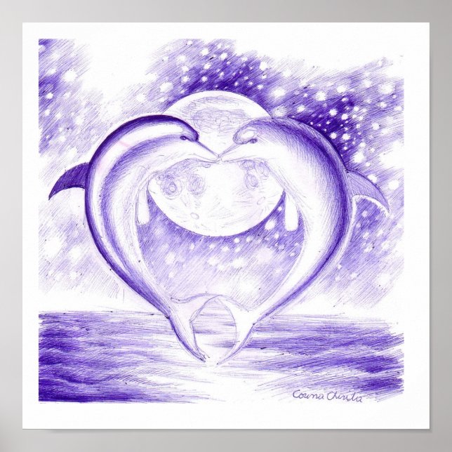 Pôster Amor aos golfinhos (Frente)