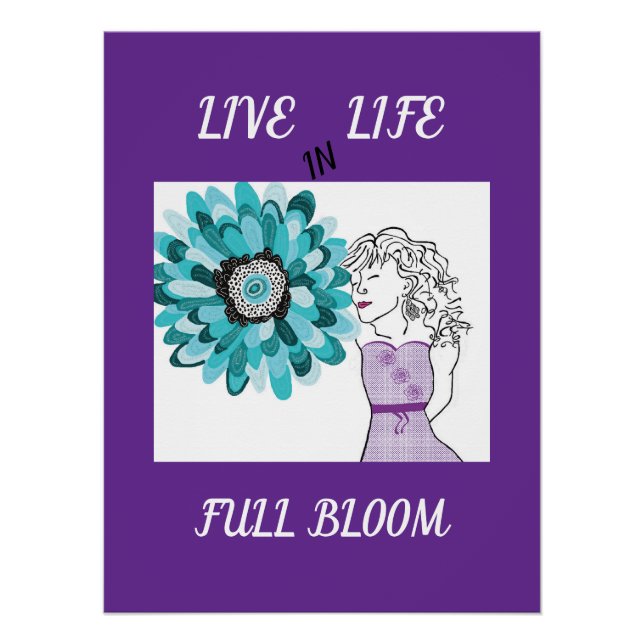 Pôster Amor às flores (Frente)