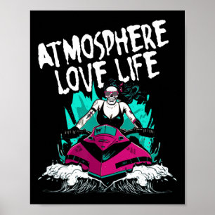 Poster Amor Atmosfera Vida Scooter Aquático Jet Ski