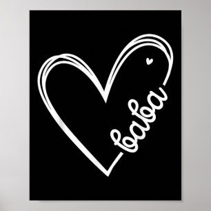 Poster Amor Baba Heart Men Dia de os pais Aniversário