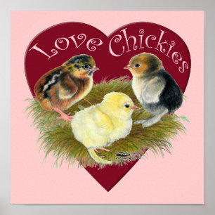 Poster Amor Chickies