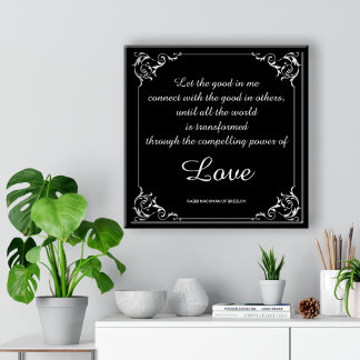 Poster Amor Citação Inspirativa por Rabbi Nachman Breslov