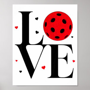 Poster Amor Ckleball Dia dos Namorados Coração Vermelho F