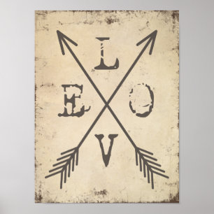 Pôster Amor Com Setas