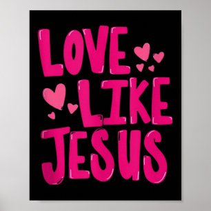 Poster Amor Como Jesus Religioso Deus Cristão Gráfico Ta