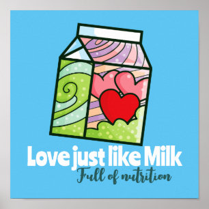 Poster Amor como leite