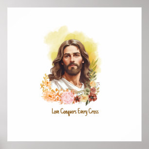 Poster Amor Conquista Cada Cruz - Jesus