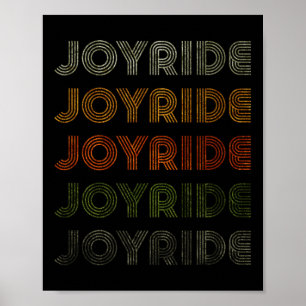 Poster Amor Coração Joyride Tee Grunge Estilo Vintage Pre