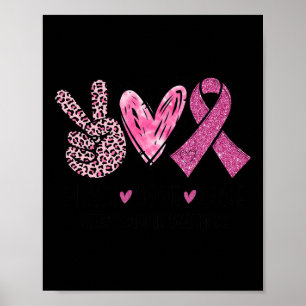 Poster Amor Cura Fita Cor-de-rosa Sensibilização do Cance