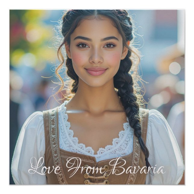 Pôster AMOR DA BAVÁRIA - Linda Moça Bávara (Frente)