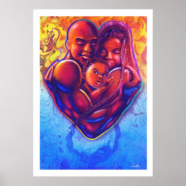 Poster Amor da família negra (Frente)