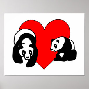 Pôster Amor da panda