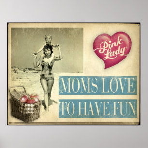 Poster Amor das mães para ter o divertimento