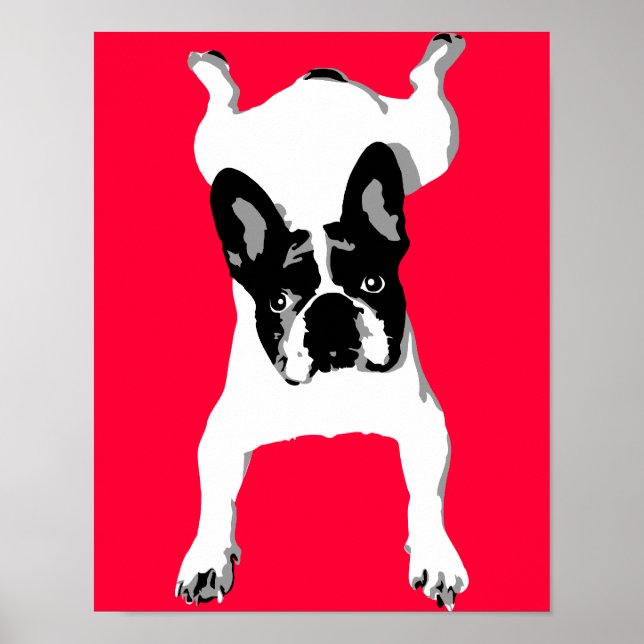 Pôster Amor de Bulldog Francês (Frente)
